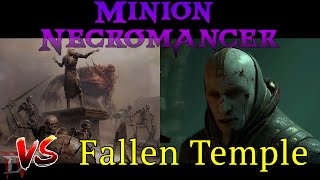 D4 Summoner Necromancer vs Fallen Temple  Level 45 Season 4 PTR 140 [upl. by Tyrone]