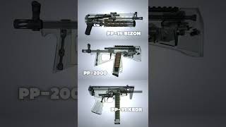 PP2000 vs PP91 Kedr vs PP19 Bizon Comparing Russian Submachine Guns [upl. by Kathryne31]