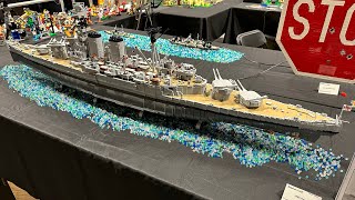 LEGO HMS Hood  Brickworld Chicago 2023 [upl. by Friederike128]