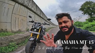 InDepth Ride Review of Yamaha MT15 2024 Model  Is it Worth Paying for 155cc Engine [upl. by Yseulte]