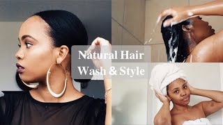 My Hair Wash amp Style Routine  South African YouTuber [upl. by Eolande175]