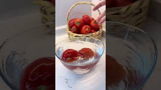 Buzlukta kışlık domates saklama yöntemi🥰Icy winter tomato storage method🥰 [upl. by Keiryt848]