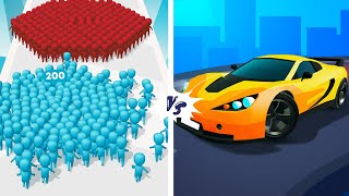 Race Master 3D Car Racing vs Count Master Stickman🤎🤎🤎Walkthrough Max Gameplay AK7865 [upl. by Nuhsyar700]