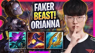 FAKER IS A BEAST WITH ORIANNA  T1 Faker Plays Orianna MID vs Aurelion Sol  Season 2024 [upl. by Flight]