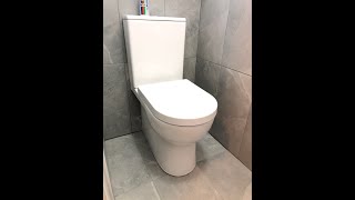 Rimless toilet installation back to wall [upl. by Alfi]