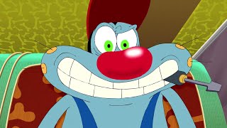 Oggy and the Cockroaches  Oggy the mechanic SEASON 4 BEST CARTOON COLLECTION  New Episodes in HD [upl. by Nawotna]