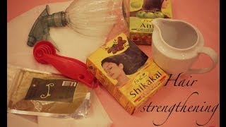 Best hair strengthening tea EVER  using HENNA AMLA AND SHIKAKAI [upl. by Niryt]