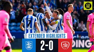 EXTENDED HIGHLIGHTS  Huddersfield Town 20 Barnsley [upl. by Nelloc]