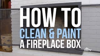 How to Paint a Fireplace Box  HGTV [upl. by Louanne]