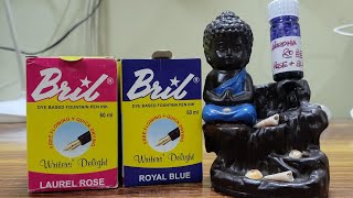 FOUNTAIN PEN INK MIXOLOGY amp INK REVIEW BRIL  ROYAL BLUE  LAUREL ROSE [upl. by Asquith]