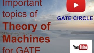 GATE important topics of theory of machine for GATE [upl. by Carlyle]