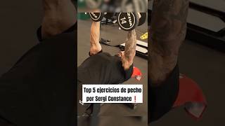 5 ejercicios de pecho por Sergi Constance gym fitness bodybuilding culturismo [upl. by Nitsoj242]