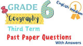 Grade 6 Geography English Medium Term Test  North Western Province [upl. by Ainwat403]