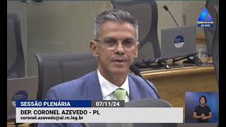 FUNDEB  Deputado Coronel Azevedo cobra pagamento das parcelas aos municípios [upl. by Modestine]