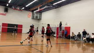 203 OVA 15u Girls  Prov Cup  Nov 24th  Humana Volleyball Academy  Blaze vs Galaxy Solars [upl. by Nibuz]