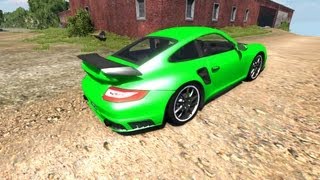 BeamNG Drive Porsche 911 GT2 v41 Crash Testing 29  Insanegaz [upl. by Leventhal]