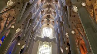 Barcelona Bazilka Sagrada Familia  Sagrada Familia inside  Spain [upl. by Allehc]