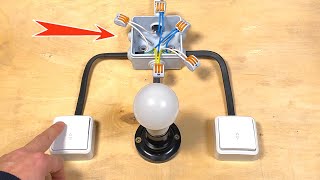 A 50 year Old Electrician has Revealed this Secret How to Wire 2 way light switch [upl. by Sheline]