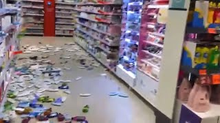 Trenutak potresa Kaufland Zagreb 29122020  Hrvatska [upl. by Eelimaj]