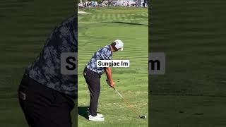 Sungjae Im golf swing at the Players Championship 2023 [upl. by Eimrots]