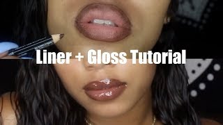 MY GOTO GLOSSY LIP TUTORIAL [upl. by Iuq94]