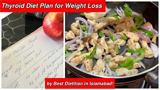 Thyroid Diet Plan for Weight Loss  A Diet Plan by Best Dietitian in Islamabad [upl. by Ahsenyt]