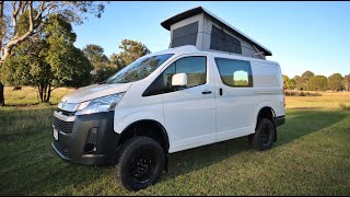 Bus 4x4 Conversion of Hiace Campervan [upl. by Eatnom]