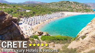 TOP 10 BEST 5 Star Luxury Hotels And Resorts In CRETE  GREECE  Part 2 [upl. by Chaney]