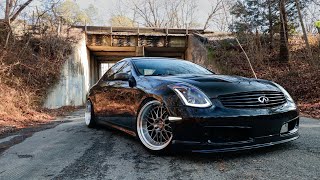 G35 Coupe w Motordyne Dual Exhaust Raw Sound Clips [upl. by Airamesor]