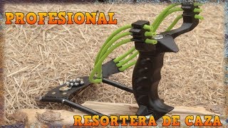 Resortera De Caza Profesional  Review Y Pruebas Duras  YMX supervivencia [upl. by Aitel]