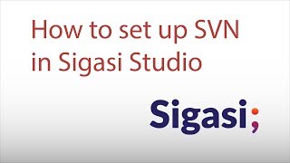 How to set up SVN in Sigasi Studio [upl. by Nayrda]