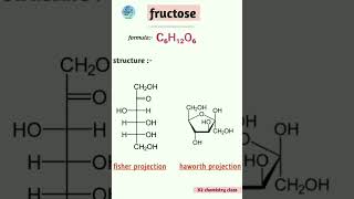 fructose formulafructose structure haworth and fisher projection [upl. by Sudaorb]