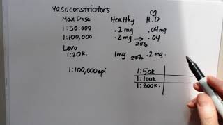 Dental Local Anesthetic Calculations Pt 4 Vasoconstrictors [upl. by Norrad154]