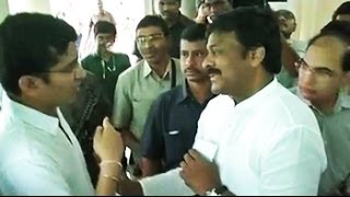 Applause as NRI stops Chiranjeevi from jumping voters queue [upl. by Brandice]