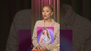 Ariana Grande reacts to Taylor Swift sharing record together [upl. by Onivag]