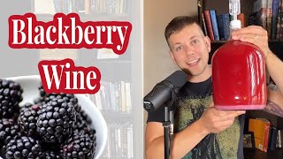 Making Blackberry Wine1 gal Home Brew Ohio Kit [upl. by Riem420]