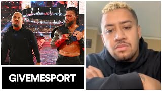 Solo Sikoa on The Rocks WWE return amp working with Roman Reigns  GiveMeSport WWE Interview [upl. by Nosecyrb]