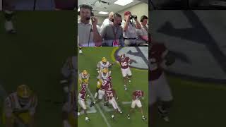 LSU QB fumbles vs Alabama with CTSN radio call shorts [upl. by Alletnahs]