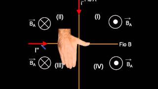 Exercício5 Regra da mão direita Lei de Biot Savart [upl. by Brabazon]