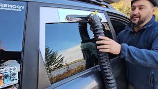 diesel heater window mount using Rigid Vaccum quebec overlandquebec [upl. by Eustis]