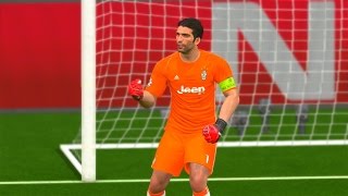 Gianluigi Buffon Best Saves Compilation  PES2017 [upl. by Olnee321]