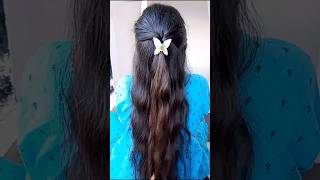 Simple and Quick Braid Hairstyle  Beautiful open hairstyle shorts hairstyle trending [upl. by Shaffer]