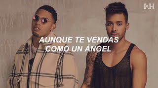 Prince Royce ft Myke Towers  Carita de Inocente REMIX Letra [upl. by Worrad]