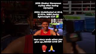 Shakur Stevenson after losing olympics in 2015 2019 ROSALES KNOCKOUT boxing wbo shakurstevenson [upl. by Diao]