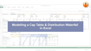 Modelling a cap table amp distribution waterfall in Excel [upl. by Mathilde954]