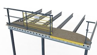 Portillon coulissant pour plateforme mezzanine  Provost [upl. by Aisac]