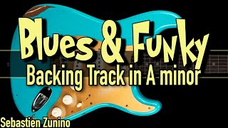 Blues amp Funky Backing Track in A minor  SZBT 1041 [upl. by Rowen]