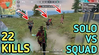 SOLO VS SQUAD  EASY PEASY GAMEPLAY  ANKUSH FREEFIRE [upl. by Maisie]