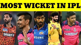 Most Wicket In Ipl  Highest Wicket Taker In Indian Premier League  Chahal  Bhuvi  Jadeja [upl. by Lubba781]