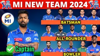 IPL 2024  Mumbai Indians Team Full Squad  MI Team New Players List 2024  MI New Team 2024 [upl. by Anihta781]